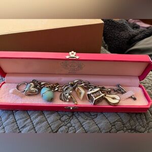 Silver Juicy Couture Bracelet with mixed Charms